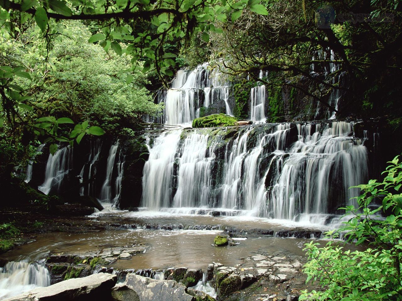 Foto: Purakaunui Falls, The Catlins, South Island, New Zealand