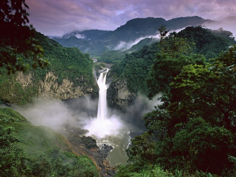 Foto: San Rafael Falls, Quijos River, Amazon, Ecuador